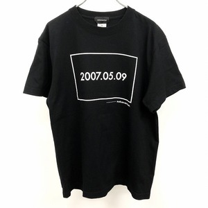 sakanaction サカナクション M メンズ Tシャツ 『2007.05.09』 SAKANAQUARIUM2017 10th ANNIVERSARY『2007.05.09』TOUR 半袖 綿100% 黒