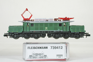 Fleiscmnann #739412 дБ (бывшие национальные железные дороги Западной Германии) Type Electric Locomotive BR194 (Темно -зеленый)