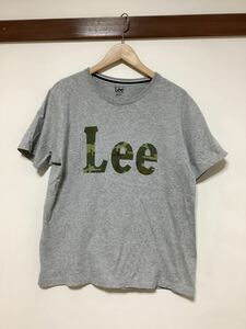 Sose 996 Lee Lee Lee Camouflage Логотип с коротким рукавом T -Frish M Grey