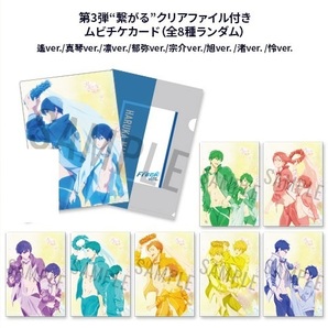 劇場版「劇場版 Free! -the Final Stroke- 後編」 第3弾前売りムビチケ特典クリアファイル 全８種フルコンプ！ 未使用・確認の為開封品。