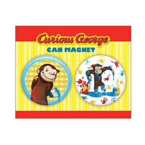 おさるのジョージ 缶マグネットセット（ペンキ）curious george CG-PM001 キャラクター グッズ メール便OK トーシンパック