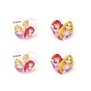 ディズニープリンセス プラスチックリング4個セット(ピンク) 6941033453125 キャラクター グッズの商品画像
