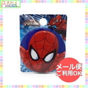 スパイダーマン 缶バッジ（フェイス） 077764685811 キャラクター グッズ メール便OK