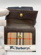 バーバリー　ロンドン　コインケース ダークブラウン×チェック　未使用品　メンズ　レディース　二つ折り財布　BURBERRY_画像4