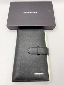バーバリー　システム手帳　バイブルサイズ　ブラック　未使用品　メンズ　ノートカバー　レディース　財布　カードケース