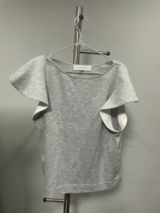  beautiful goods Le Ciel Bleu LE CIEL BLEU gray short sleeves tops lady's L size 