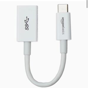 Amazonベーシック USBアダプター 14cm タイプC ホワイト USB