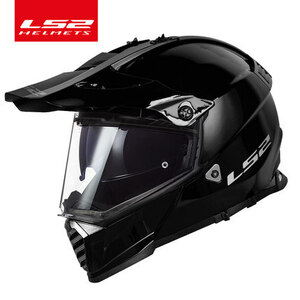 バイクヘルメット LS2-436オフロード ヘルメット モトクロス ヘルメット ダブルシールド 開閉式インナーサンバイザー採用 色：F サイズ :XL