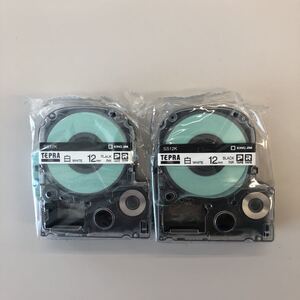 テプラテープ 12mm カートリッジ 2個