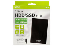 HDDケース/SSDケース 2.5インチ アルミニウム合金 最大4TB 最大6Gbps LAZOS L-HC-B/7483/送料無料_画像6