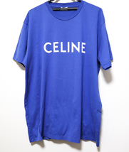 CELINE セリーヌ ロゴ ブルー 青 Tシャツ 2X681501F メンズ 半袖 服 アパレル サイズXXL_画像3