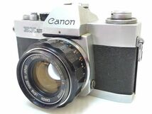 人気商品 CANON キャノン 一眼レフ EX Auto QL レンズ LENS EX 50mm 1:1.8 シャッターOK 前玉交換式 日本製 レア お買得 必見_J15_画像2