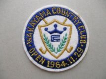 和歌山カントリー倶楽部WAKAYAMA COUNTRY CLUBワッペン/刺繍アップリケGOLFビンテージGCパッチ昭和レトロ紋章ゴルフ V161_画像1