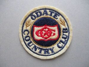 大館カントリークラブODATE COUNTRY CLUBワッペン/秋田OCC刺繍アップリケGOLFビンテージGCパッチ昭和レトロ紋章ゴルフ V161