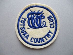 戸塚カントリー倶楽部TOTSUKA COUNTRY CLUB ワッペン/TCC刺繍アップリケGOLFビンテージGCパッチ昭和ゴルフ V161