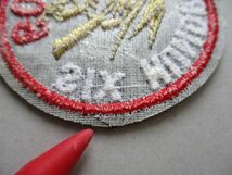 SIX HUNDRED CLUBカントリークラブCOUNTRY CLUB刺繍ワッペン/鷹AshitakaレトロCCアップリケGOLFビンテージGCパッチ昭和600紋章ゴルフ V163_画像6