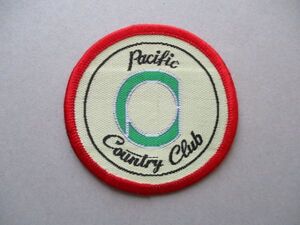 パシフィックカントリー倶楽部PACIFIC COUNTRY CLUBワッペン/PCCアップリケGOLFビンテージGCカントリークラブ紋章ゴルフ V165