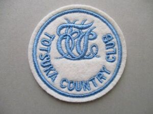 戸塚カントリー倶楽部TOTSUKA COUNTRY CLUBワッペン/TCC刺繍アップリケ神奈川GOLFビンテージGCカントリークラブ紋章ゴルフ V165