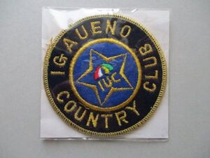 伊賀上野カントリークラブIGAUENO COUNTRY CLUBワッペン/伊賀IUC刺繍アップリケGOLF三重ビンテージ忍者GC紋章ゴルフ V164