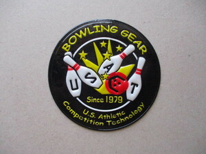 US ACT BOWLING GEARボウリング ビニール ワッペン/ユーエスアクト アップリケ販促品グッズbowlingボーリングpatchesボール パッチ V168