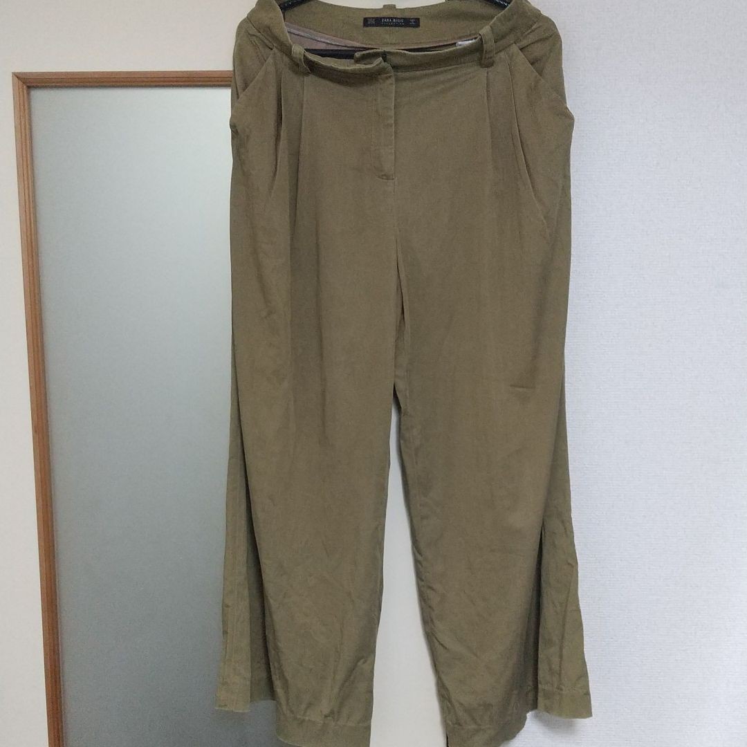 AULA アウラ サイドスリット入り グレンチェックワイドパンツ www