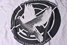 BXH ★ バウンティハンター ★ Tシャツ ★ 白 ★ S ★ 鳩 ★ 鳥 ★ 厚地 ★ 綿100% ★ 中古品 ★_画像5