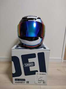SHOEI Z-7　フルフェイスヘルメット RECOUNTER TC-10　RED/BLUE サイズL　製造月日2020/6/24