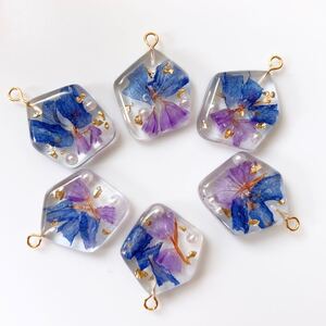 ハンドメイド ピアス イヤリング パーツ レジン ニュアンス カボション