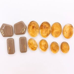 ハンドメイド ピアス イヤリング パーツ レジン ニュアンス カボション