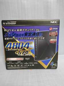 新品★送料込 NEC PA-WX5400HP 無線LANルータ Aterm ブラック Wi-Fi6メッシュ中継機能搭載