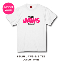 Catch&Eat【TSURI JAWS Tシャツ★Neon Pink★】釣り/フィッシング/釣り女子/釣りガール/ヒラメ/シーバス/ブリ/マゴチ_画像1
