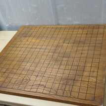 【現状品】囲碁盤 囲碁 碁石 数不明 板 約46.5x44.5x1.5cm セット品 【管B519-2206】_画像4