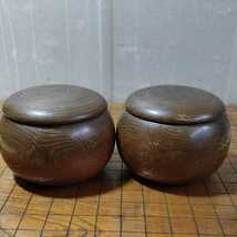 【現状品】囲碁盤 囲碁 碁石 数不明 板 約46.5x44.5x1.5cm セット品 【管B519-2206】_画像9