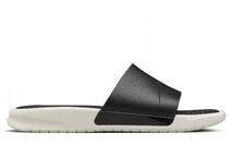 24cm●ナイキ ベナッシ スライド NIKE BENASSI SLIDE LUX サンダル 黒 lab nikelab レザー 高級 ラボ シャワーサンダル 818742-001_画像2