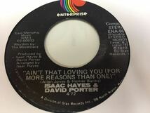 Isaac Hayes&David Porter★中古7’シングルUS盤「アイザック・ヘイズ～Ain’t That Loving You」_画像1