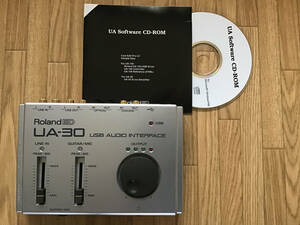 Roland USB オーディオインターフェース・UA-30 （UA Software CD-Rom 付属）