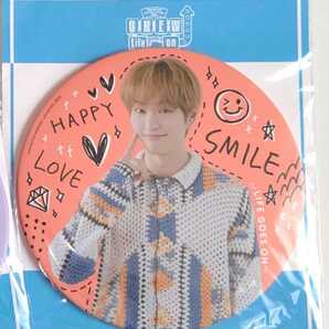 ONEW BIG缶バッジ オレンジ Life goes on オニュ オンユ SHINee グッズ ソロコン