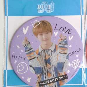 ONEW BIG缶バッジ パープル Life goes on オニュ オンユ SHINee グッズ ソロコン