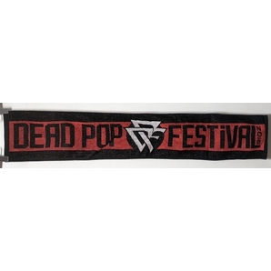 DEAD POP FESTiVAL 2016 マフラータオル レッドブラック デッドポップフェスティバル SiM バンド ツアーグッズ デザインおしゃれかっこいい
