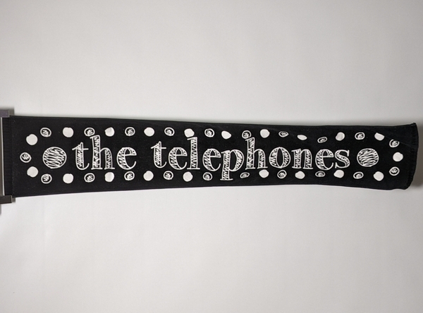 the telephones マフラータオル ブラック ツアーグッズ デザインタオル おしゃれ かっこいい