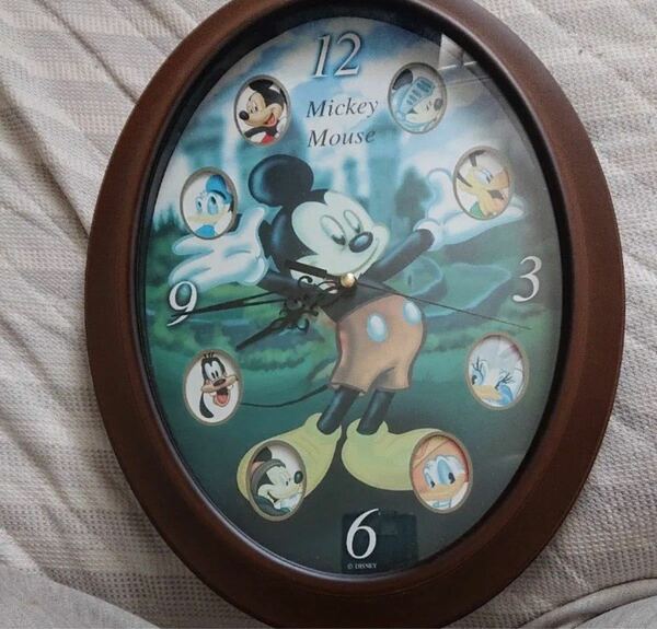 ディズニー ミッキーマウス 壁掛け時計 disney 可愛い ミッキー 壁掛け時計難あり