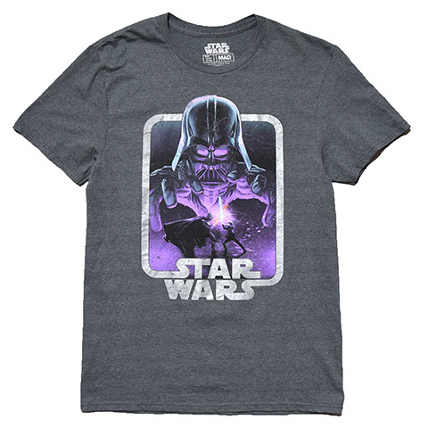 【S】 映画 スターウォーズ ダースベイダー キャラクター Tシャツ メンズS チャコール STAR WARS アメカジ 古着 BA3424