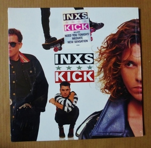 INXS「KICK」米ORIG [ATLANTIC] ステッカー有シュリンク美品