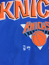 古着 90s USA製 NBA New York Knicks ニックス Wフード 長袖 Tシャツ パーカー XL 古着_画像5