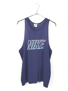  old clothes 90s USA made NIKE BIG Logo tank top L old clothes 