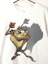 古着 90s USA製 LOONEY TUNES TAZ タズ BIG プリント スウェット トレーナー L 古着_画像2