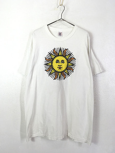 古着 90s SUN 太陽 グラフィック アート Tシャツ XL 古着