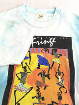 古着 80s Edinburgh Festival Fringe アート フェス 絵画 タイダイ Tシャツ XL 古着_画像4