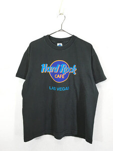 古着 90s USA製 Hard Rock Cafe 「LAS VEGAS」 ハードロック Tシャツ L 古着