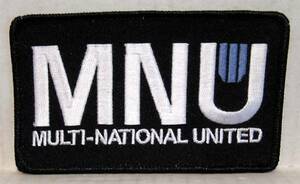  no. 9 district MNU( black ) embroidery badge 